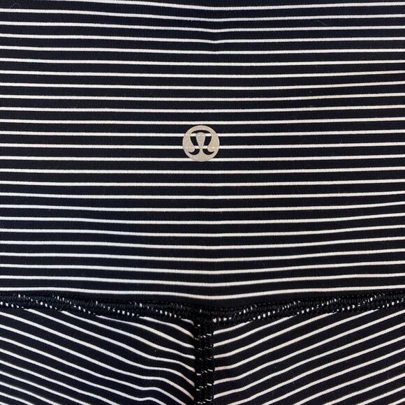 Lululemon Wunder Under Crop High-Rise*Full-On Luxtreme 21" Hype Stripe Size 12 - Picture 7 of 14